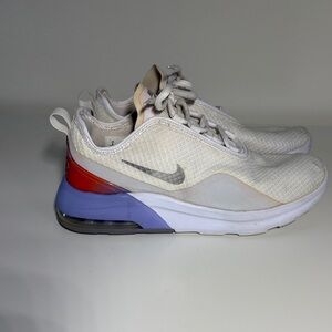 Nike Air Max Cream and Red Sneakers